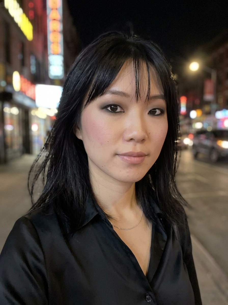 Classic Smokey Eye on a woman in her mid 20s with light skin and monolid eyes
