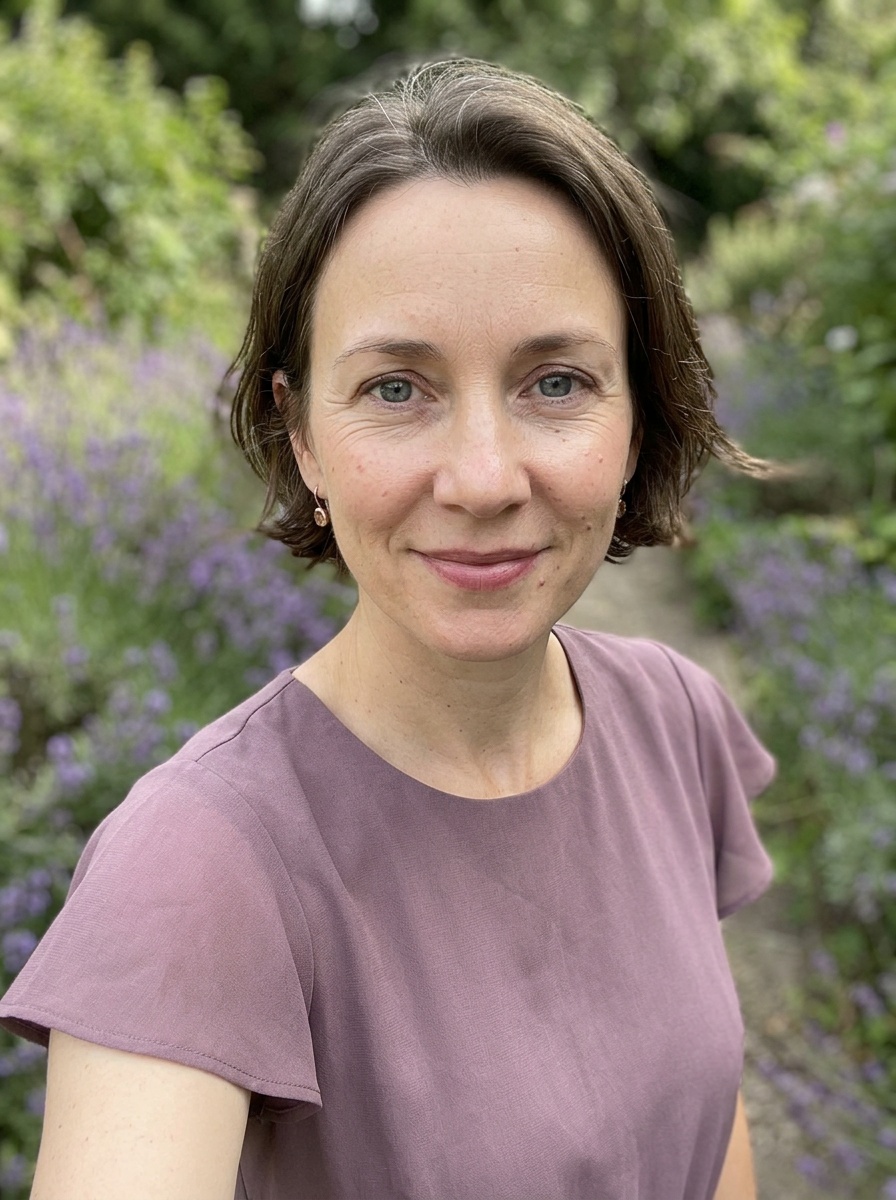 Wedding Guest Makeup on a woman in her mid 40s with light skin and deep-set blue-grey eyes