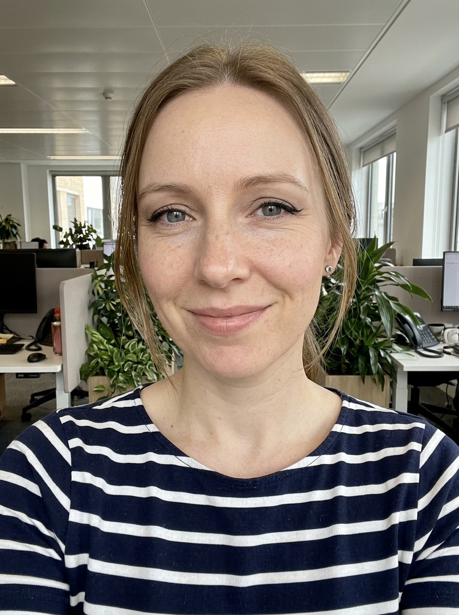 Winged Eyeliner on a woman in her early 30s with fair skin and hooded blue eyes